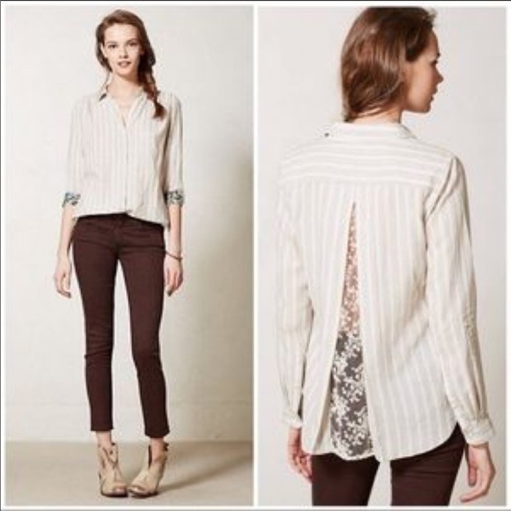 Anthropologie Isabella Sinclair Button Shirt